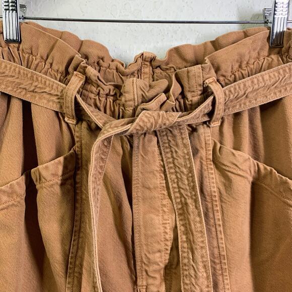 ETICA Pants Wade Relaxed Trouser High Rise Relaxed Leg‎ Elastic Paper Bag Waist - Picture 5 of 15